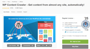 Tiện ích plugin lấy dữ liệu tự động cho website – WP Content Crawler