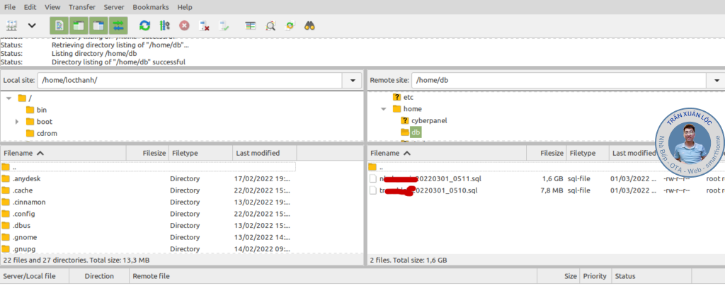 Lenh Back Up Thu Cong Data Sql Bang Dong Lenh Linux Server Tu Dong Them Ngay Thang Gio Phut Vao Ten File1