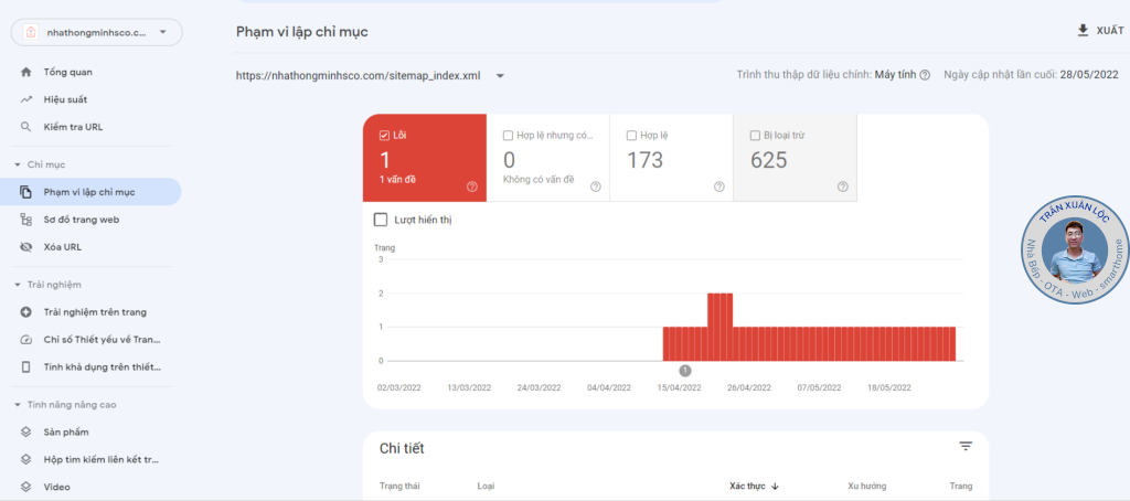 Xử lý website sitemap bị google bỏ qua không index được A-Z