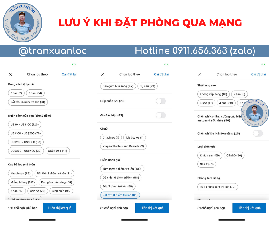 Txl Nhung Luu Y Cuc Ky Quan Trong Khi Dat Phong Khach San Qua Mang De Tranh Bi Lua Booking Bo Loc