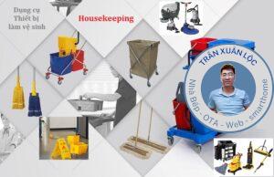 Danh mục Bộ dụng cụ, thiết bị làm vệ sinh của Housekeeping khách sạn