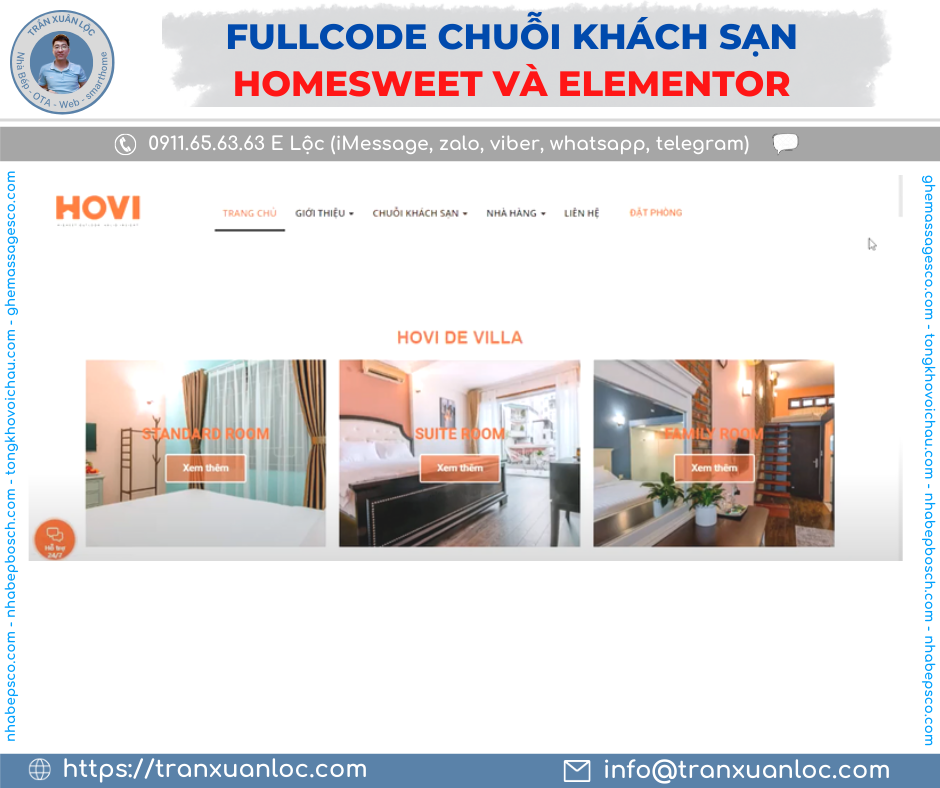 Txl Fullcode Chuoi Khach San Su Dung Homesweet Va Elementor