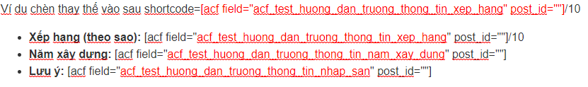 Cach Tao Truong Thong Tin Bang Acf Va Chen Code Vao File Php Cho WordPress Shortcode