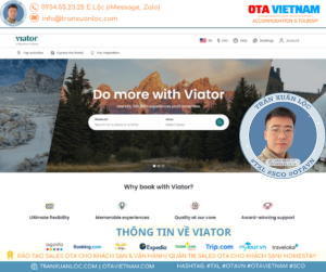 Thông tin về OTA Viator bán tour, vé tham quan, hoạt động trải nghiệm