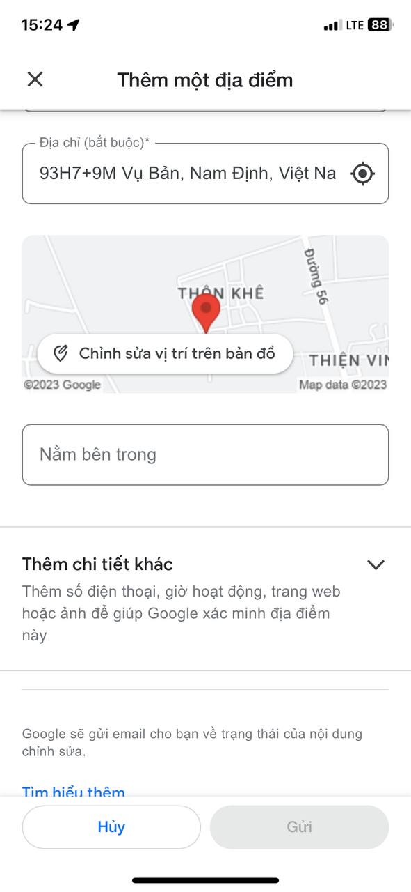 Cach Them Dia Diem Con Thieu Tren Ban Do Google Map 100 Thanh Cong Tren Dien Thoai Di Dong 4